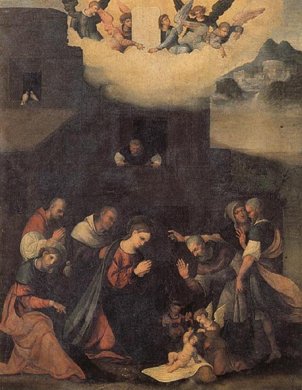 MAZZOLINO, Ludovico The Adoration of the Shepherds china oil painting image